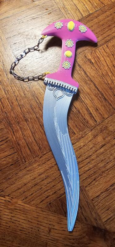 Khanjarli dagger in 2 parts for easier printing