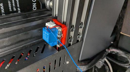 4040 extrusion Relay Holder | Ender 3 V2 under Y-axis