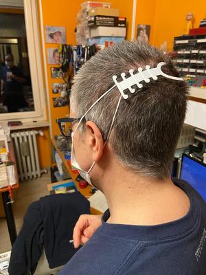 Surgical mask strap - ear guard