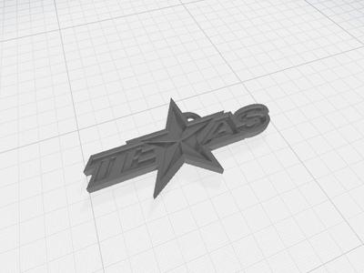 Texas Stars Keychain