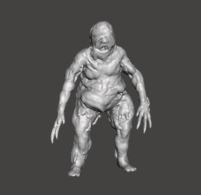 RE7 FAT MOLDED MONSTER MINIATURE MODEL FOR HORROR OR FANTASY GAMES RPG DND