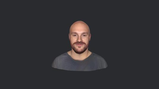 Tyson Fury-bust/head/face ready for 3d printing