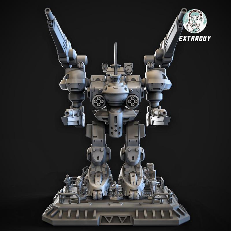 Broken Axe Mech 100mm
