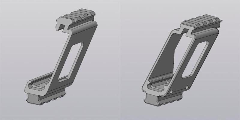 Scope mount base for 1911