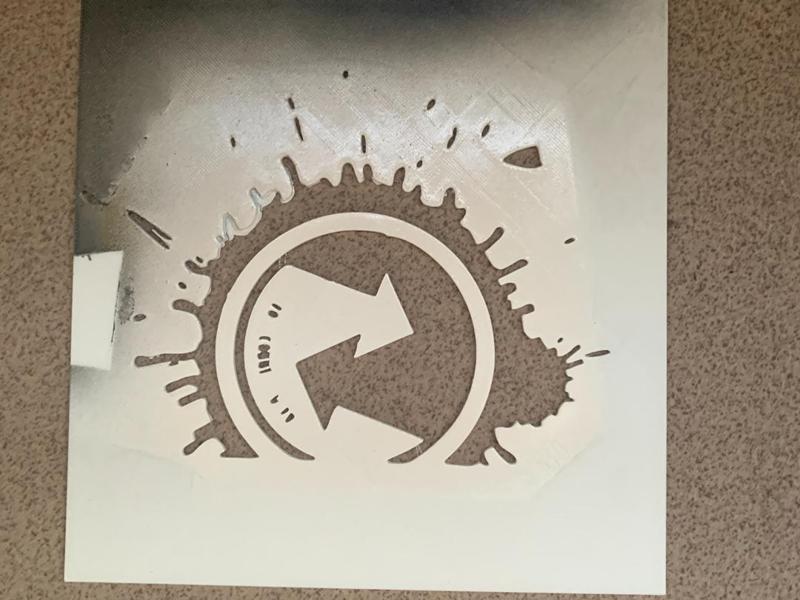 Stencil one of decals for TBS Caipirinha 2 wing