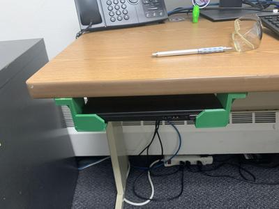 Under-Desk Laptop Storage/Docking Brackets