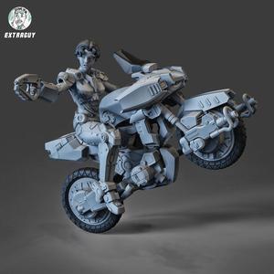 scifi soldier on a bike 100mm