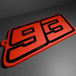 Marc Márquez 93 Keychain