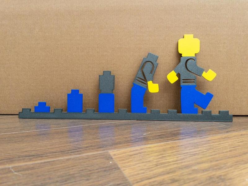 Multicolor Lego Evolution Wall Art