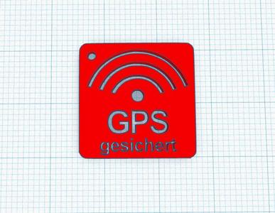 GPS Stencil/Tag             with Hanger