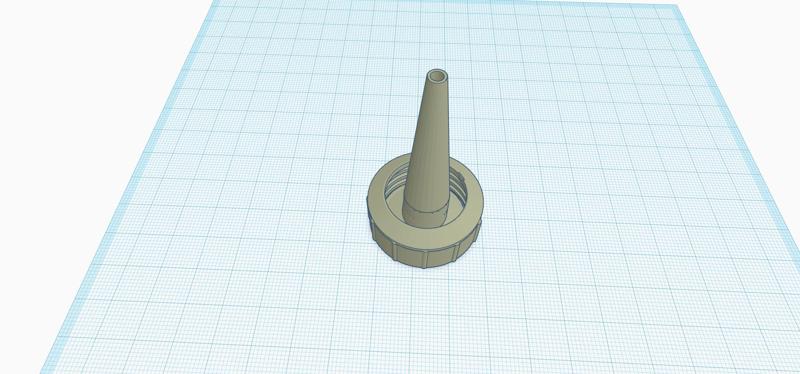 Water Bottle Adapter for PEG Tube