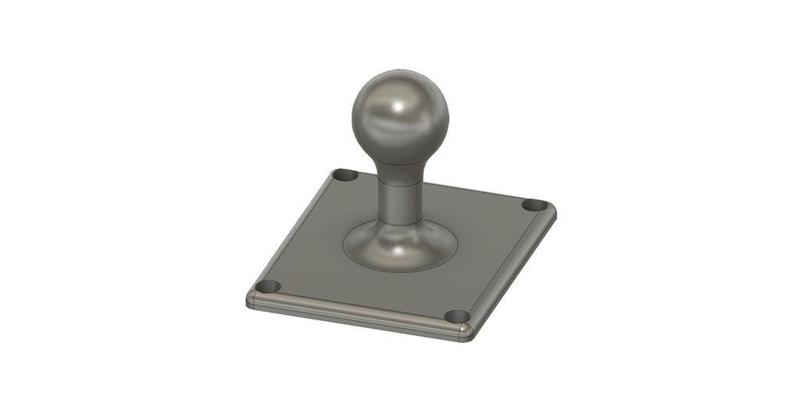Kugleplade // Plate with ball on it