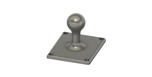 Kugleplade // Plate with ball on it