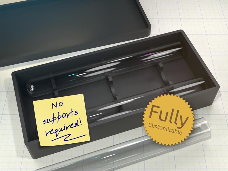 Horizontal Test Tube Holder Box