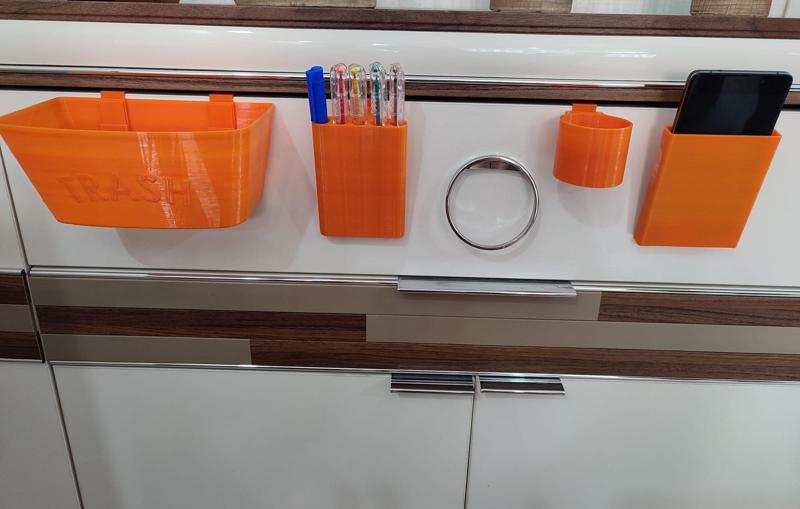 Trash & Phone & Pen & Multipurpose Holder For Drawer (Four Together)