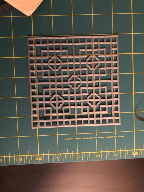 Interlocking Squares Chinese Window Lattice