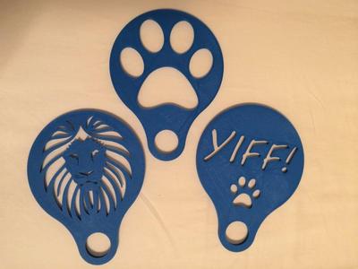 Coffee stencils for furries