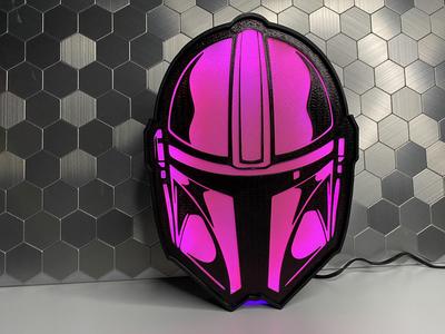 Mandalorian Helmet Lightbox