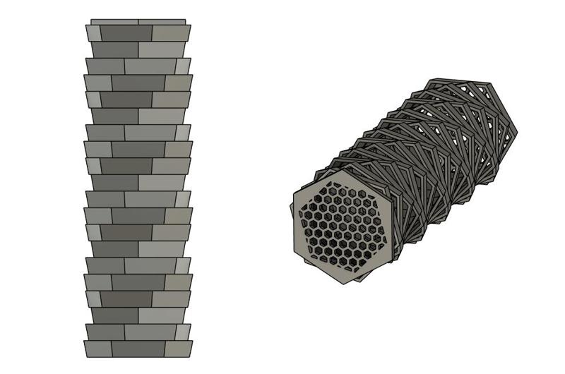 Silica Gel Hex Container - Optimized