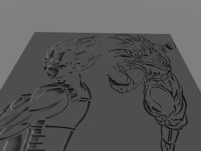 Goku Vageta Texture Palette