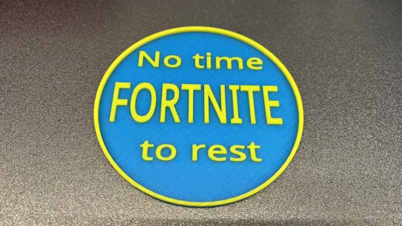 Fortnite No Rest Coaster 2 Color Print
