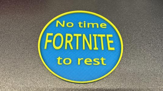 Fortnite No Rest Coaster 2 Color Print