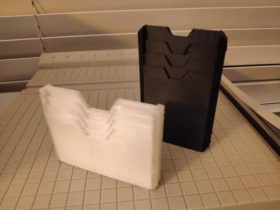 TPU Slim wallet with bigger finger cutouts