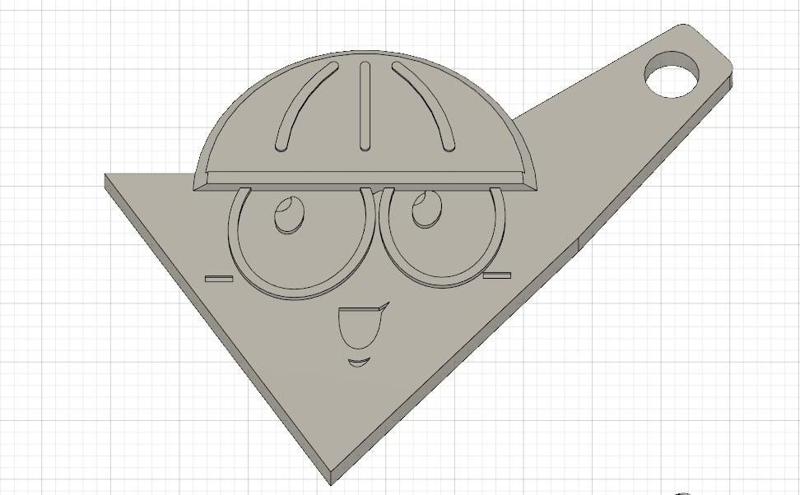 FICSIT Logo Keychain (Satisfactory)