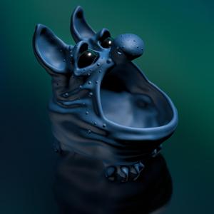 thread eater, bowl, table garbage can, storage, bluffy chubby