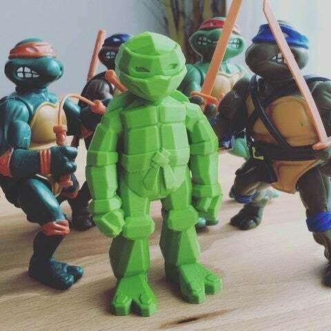 Lowpoly TMNT figurine!