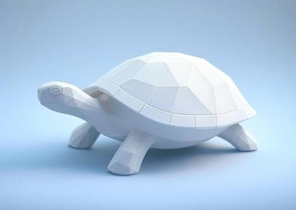 Turtle low poly