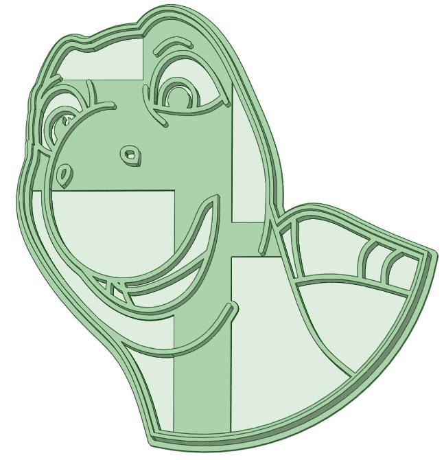 Turtle Verne Neighbors Invaders cookie cutter