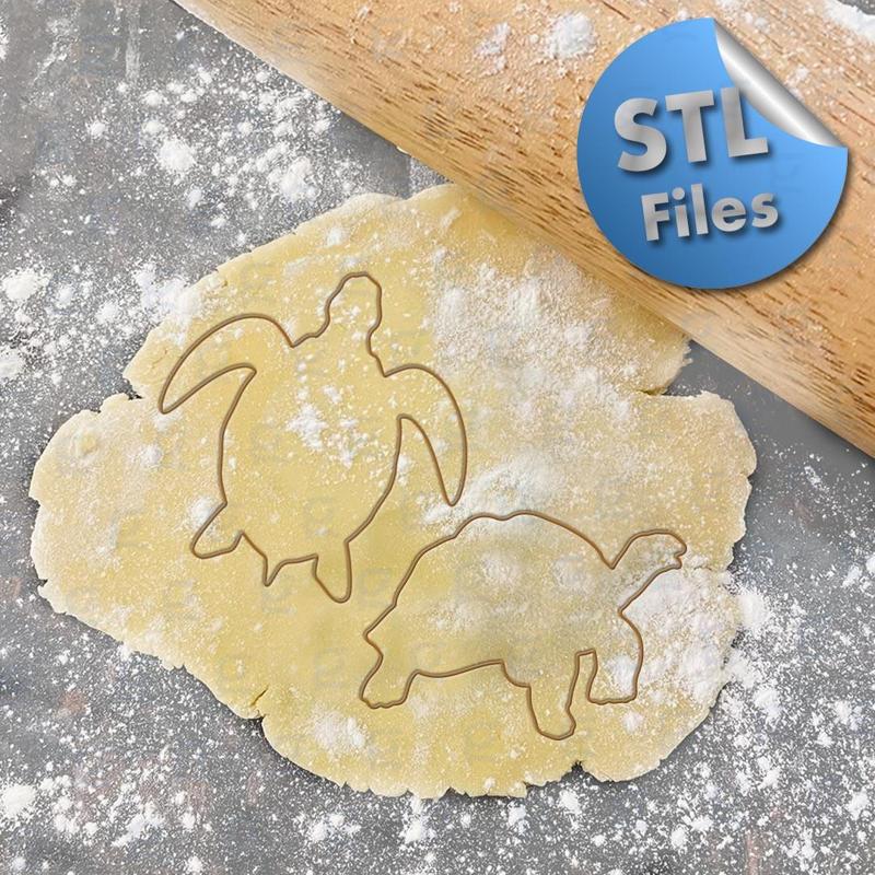 SET OF COOKIE CUTTER TURTLE, FONDANT AND SANDWICH