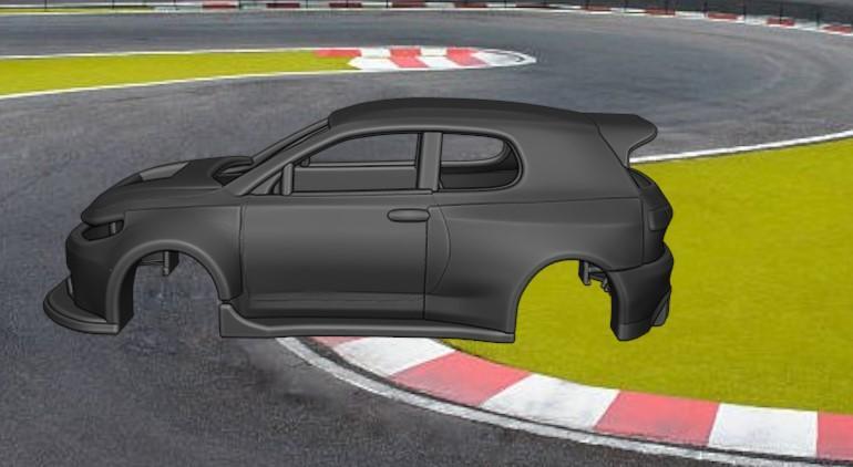 RACING CAR SHELL BODY