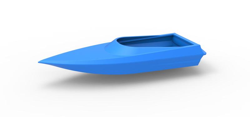 Diecast Speed boat hull Version 3 Scale 1:25