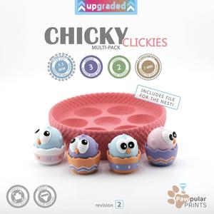CHICKY CLICKIES, FIDGET KEYCHAIN (PERSONAL USE)