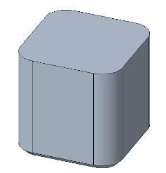 Flow rate calibration cube