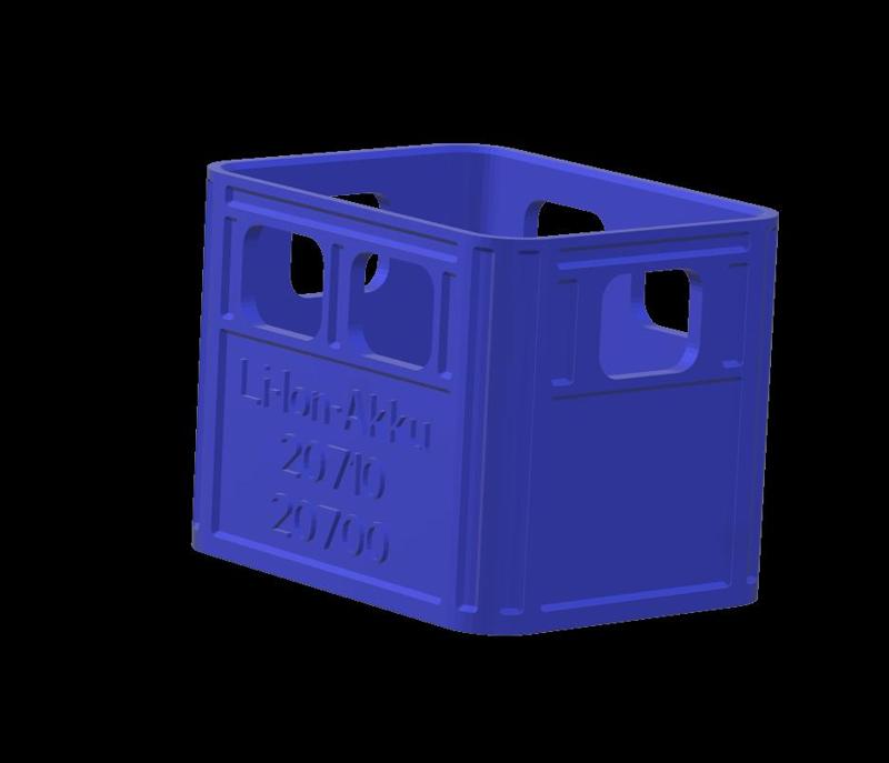 Beer crate battery box type Li-Ion 20710 / 20700 Stackable