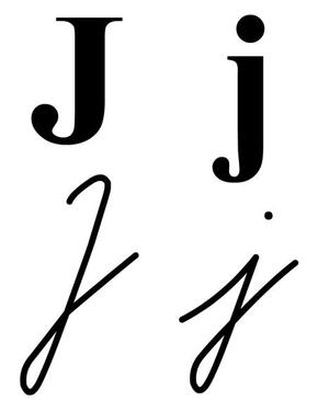 Simple letter Jj