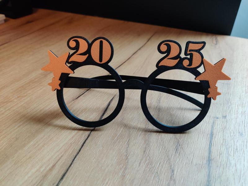 2025 Round Glasses with Stars without AMS