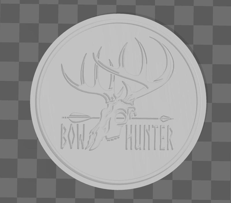Bow Hunt Skull Coaster