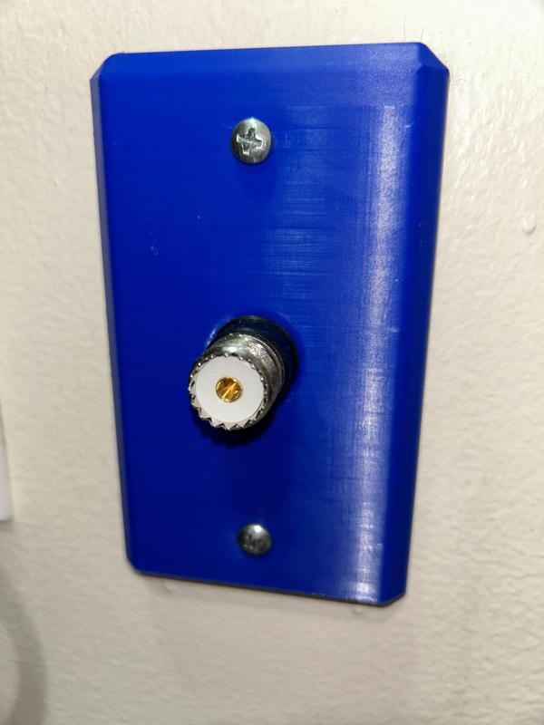 Coax Wall Plate