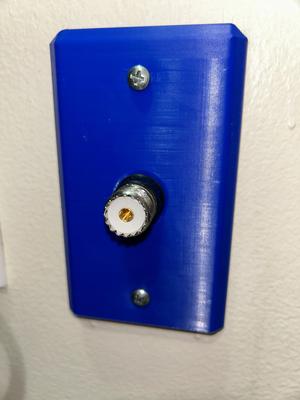 Coax Wall Plate