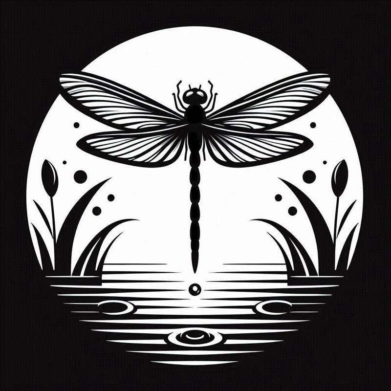 Wall art: Dragonfly (three colours)