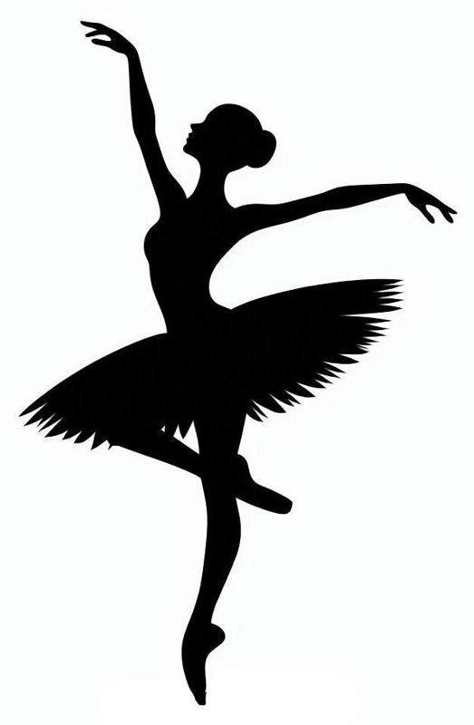 Stencil, wall art: Ballet dancer 3