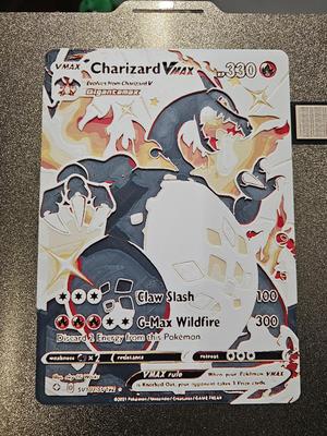 Oversized Pokemon Card Charizard VMAX Shiny