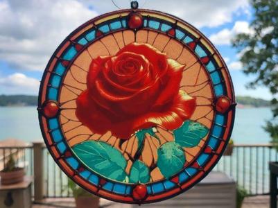 HueForge Stained Glass Rose