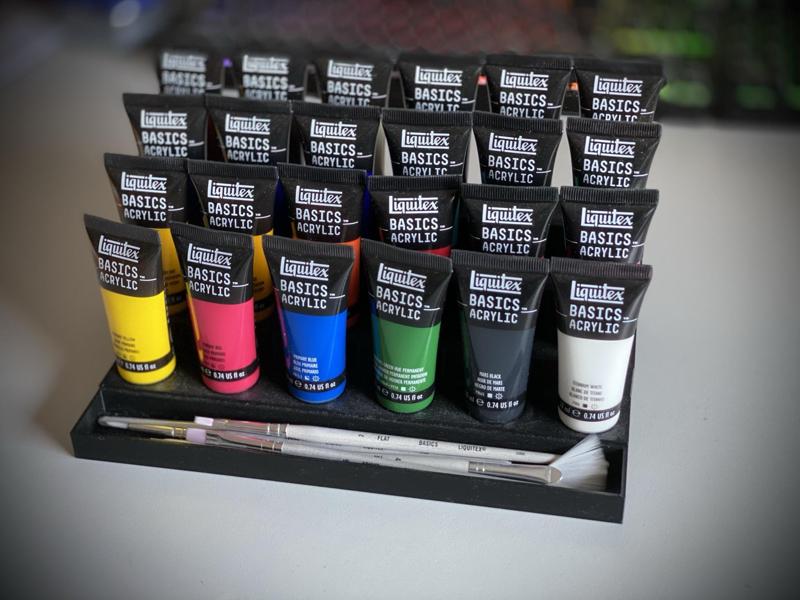 Acrylic Paints Material Stand