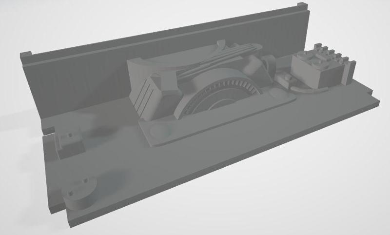 ITES Tatra 613 Engine Plate 3D print model