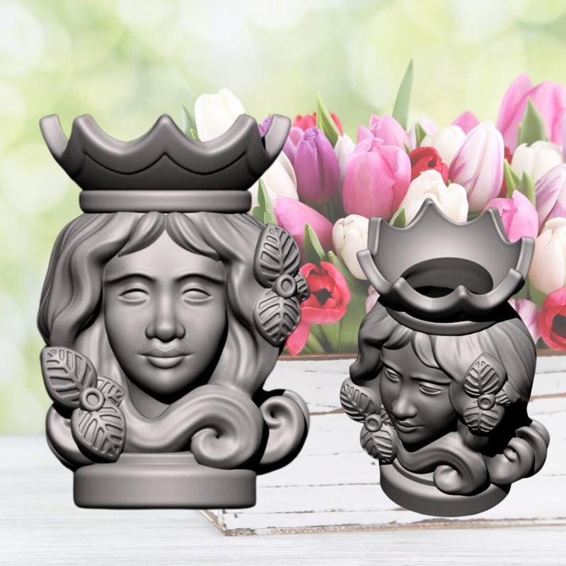 Female sculpture - Vase